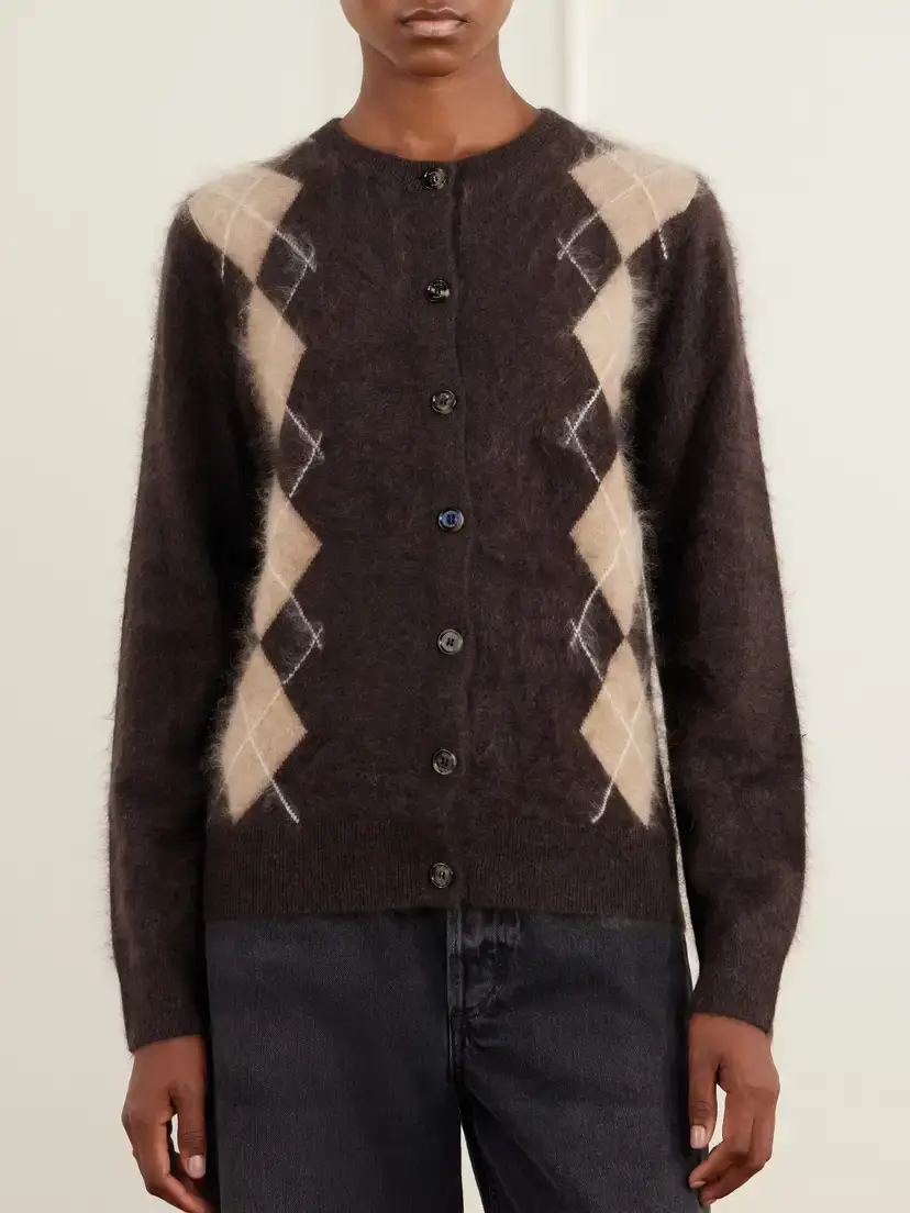 Arch4 Arlo Argyle Brushed Cashmere Cardigan | Thumbnail 3 Arch4 Arlo Argyle Brushed Cashmere Cardigan | Thumbnail 3