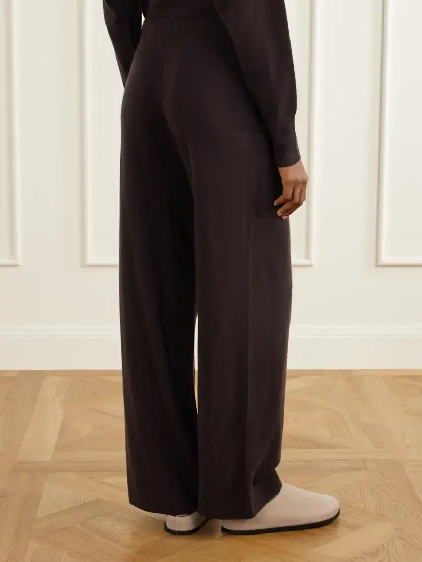 Le Kasha Suria Ribbed Organic Cashmere Wide-leg Pants | Thumbnail 4 Le Kasha Suria Ribbed Organic Cashmere Wide-leg Pants | Thumbnail 4