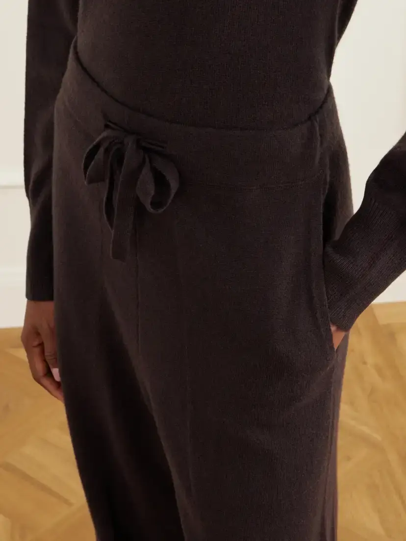 Le Kasha Suria Ribbed Organic Cashmere Wide-leg Pants | Thumbnail 5 Le Kasha Suria Ribbed Organic Cashmere Wide-leg Pants | Thumbnail 5