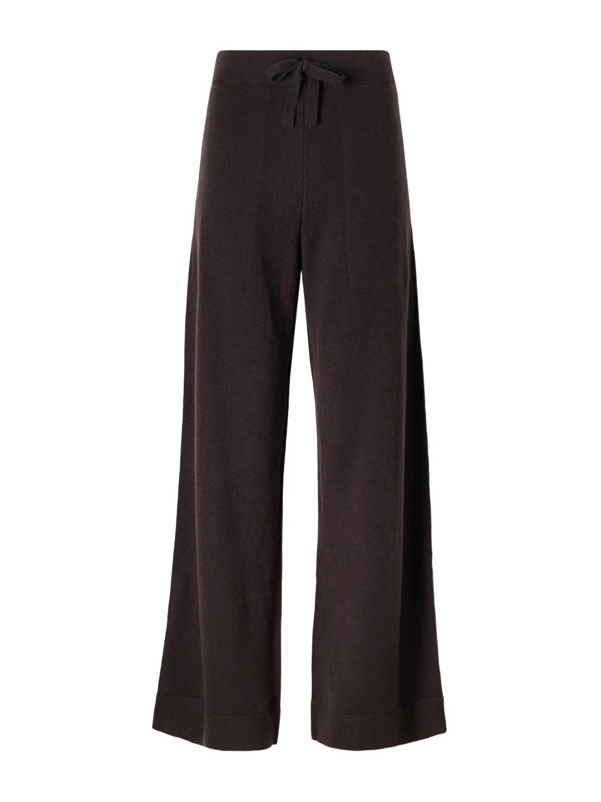 Le Kasha Suria Ribbed Organic Cashmere Wide-leg Pants