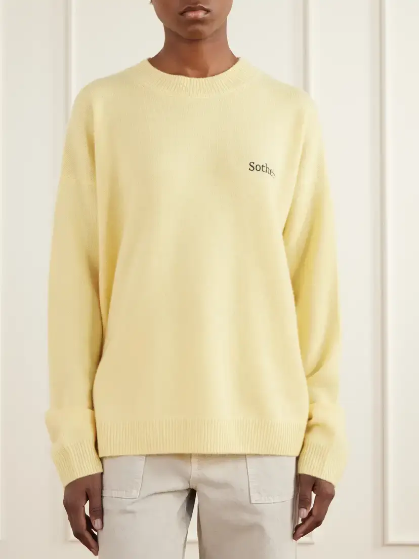 Frame + Sotheby's Logo-embroidered Cashmere Sweater | Thumbnail 3 Frame + Sotheby's Logo-embroidered Cashmere Sweater | Thumbnail 3