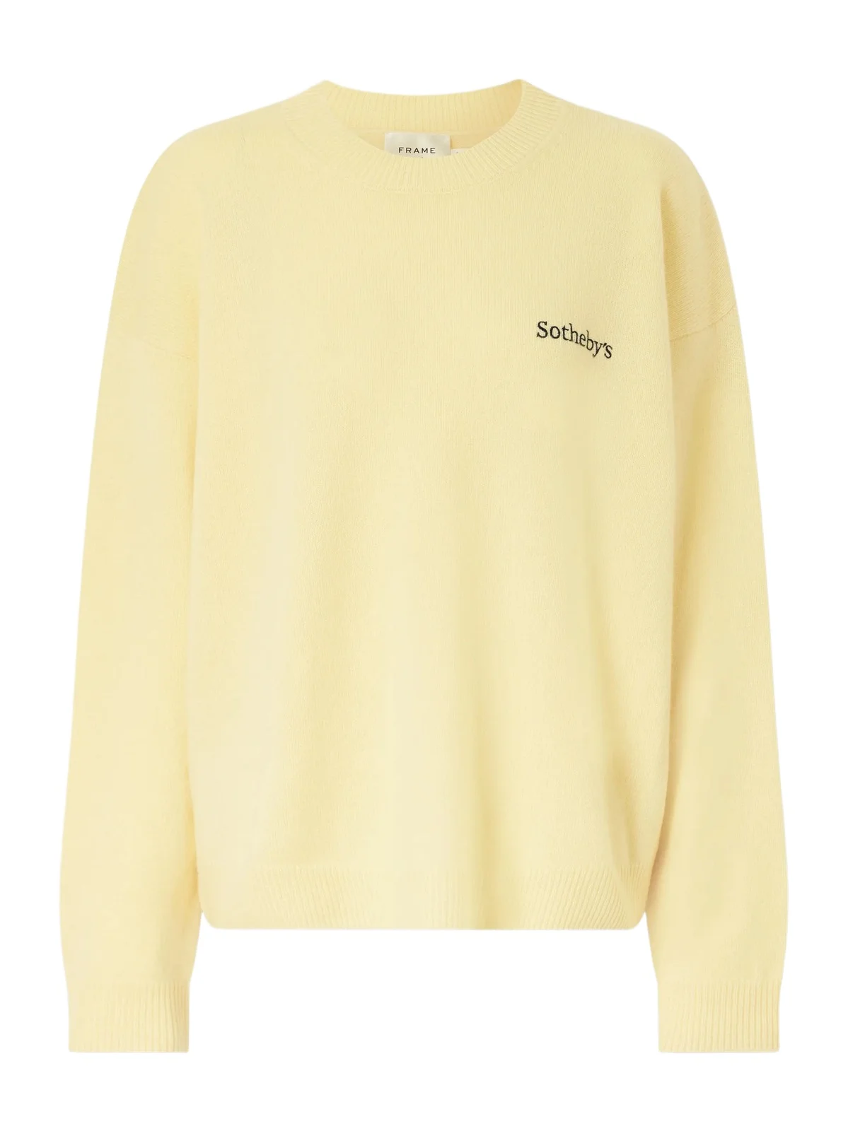 Frame + Sotheby's Logo-embroidered Cashmere Sweater