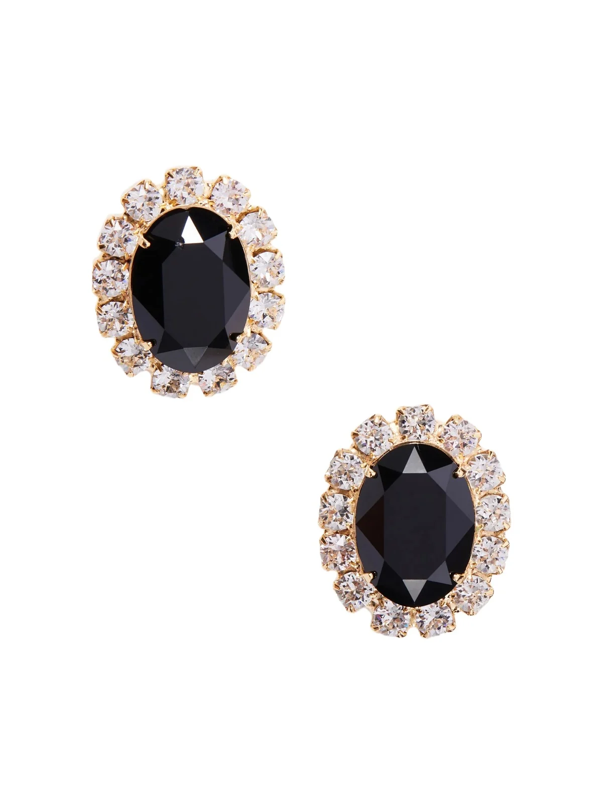 Diana Crystal-embellished Gold-plated Earrings