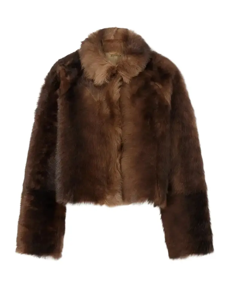 Nour Hammour Cameron Cropped Shearling Jacket | Image 1 Nour Hammour Cameron Cropped Shearling Jacket | Image 1