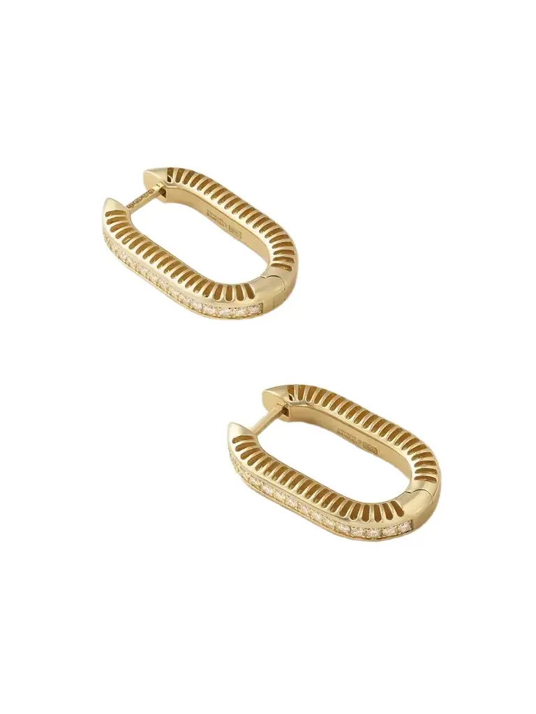 L’Atelier Nawbar Lock 18-karat Gold And Diamonds Earrings | Image 1 L’Atelier Nawbar Lock 18-karat Gold And Diamonds Earrings | Image 1