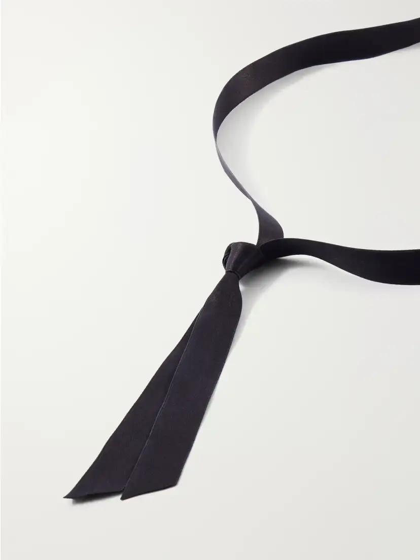 Jennifer Behr Martina Silk-satin Pearl Choker | Thumbnail 3