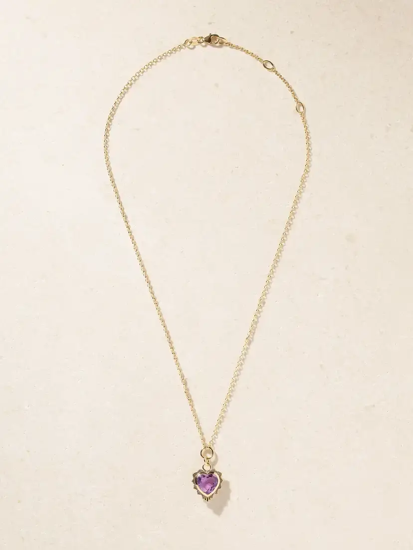 Foundrae True Love 18-karat Gold Amethyst Pendant Necklace | Thumbnail 4 Foundrae True Love 18-karat Gold Amethyst Pendant Necklace | Thumbnail 4
