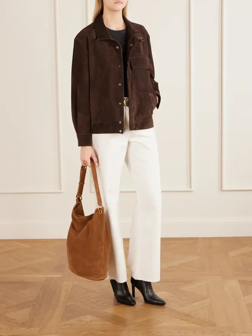 Nili Lotan Cooper Suede Shoulder Bag | Thumbnail 2 Nili Lotan Cooper Suede Shoulder Bag | Thumbnail 2