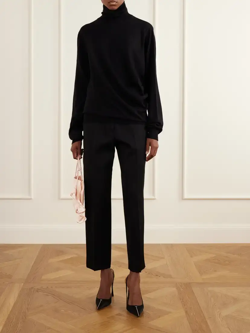 Magda Butrym Gathered Wool Turtleneck | Thumbnail 2