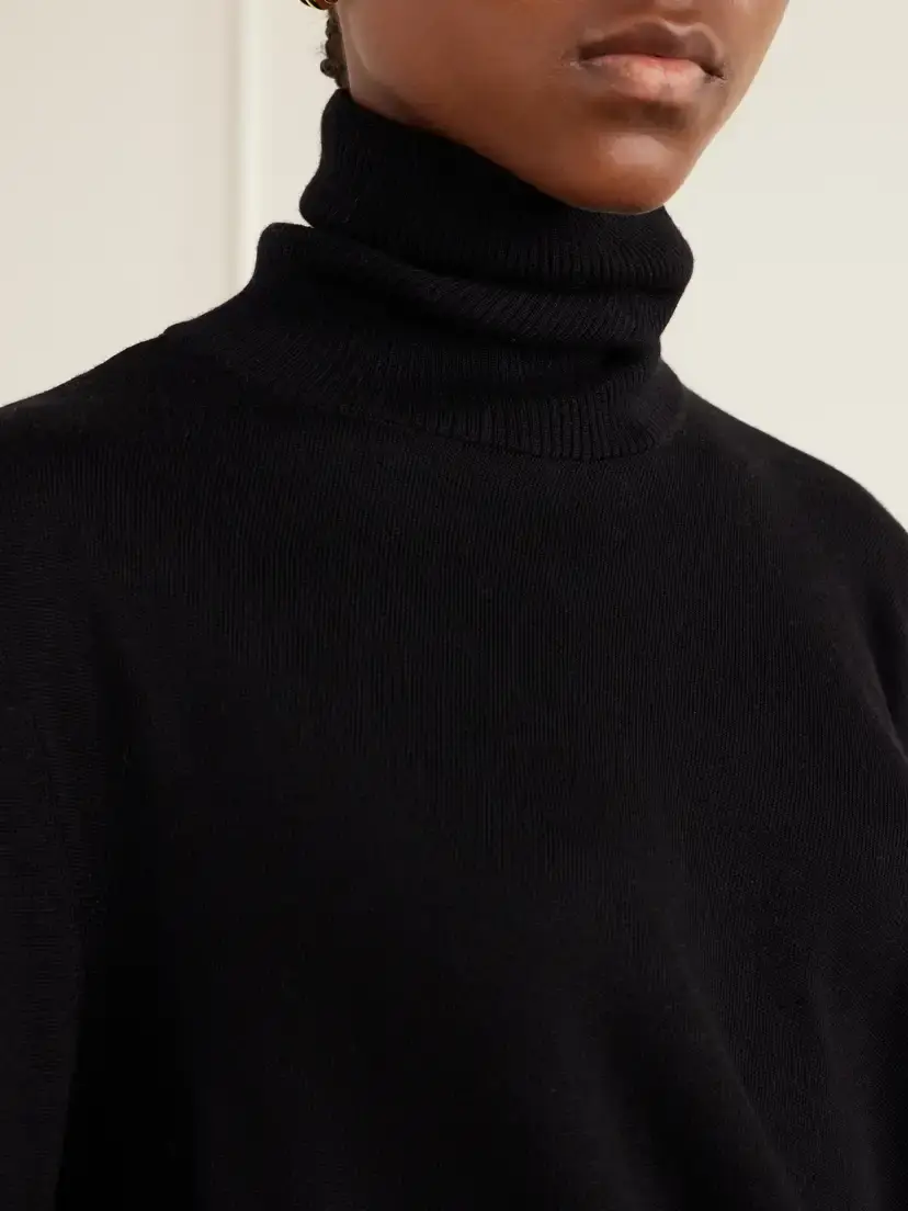 Magda Butrym Gathered Wool Turtleneck | Thumbnail 4