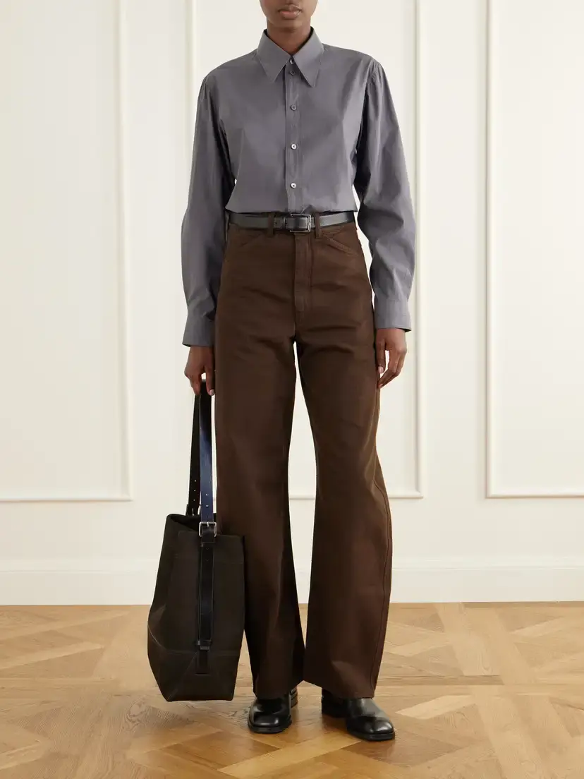 Lemaire Belted Nubuck Leather Tote | Thumbnail 3