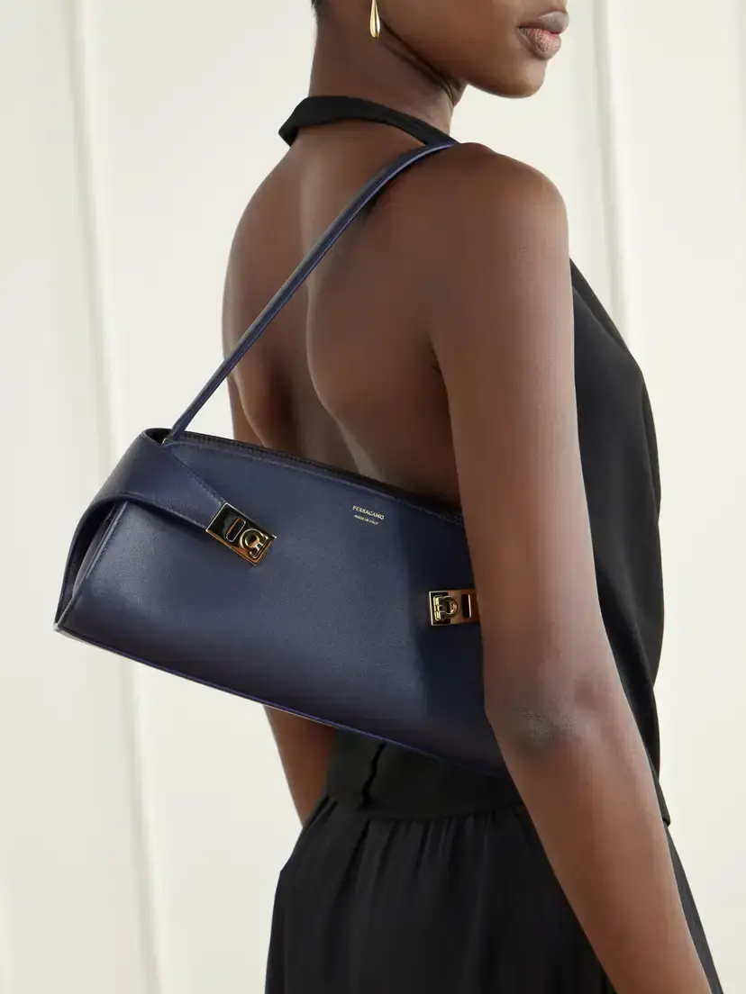 Ferragamo Hug Leather Shoulder Bag | Thumbnail 2 Ferragamo Hug Leather Shoulder Bag | Thumbnail 2