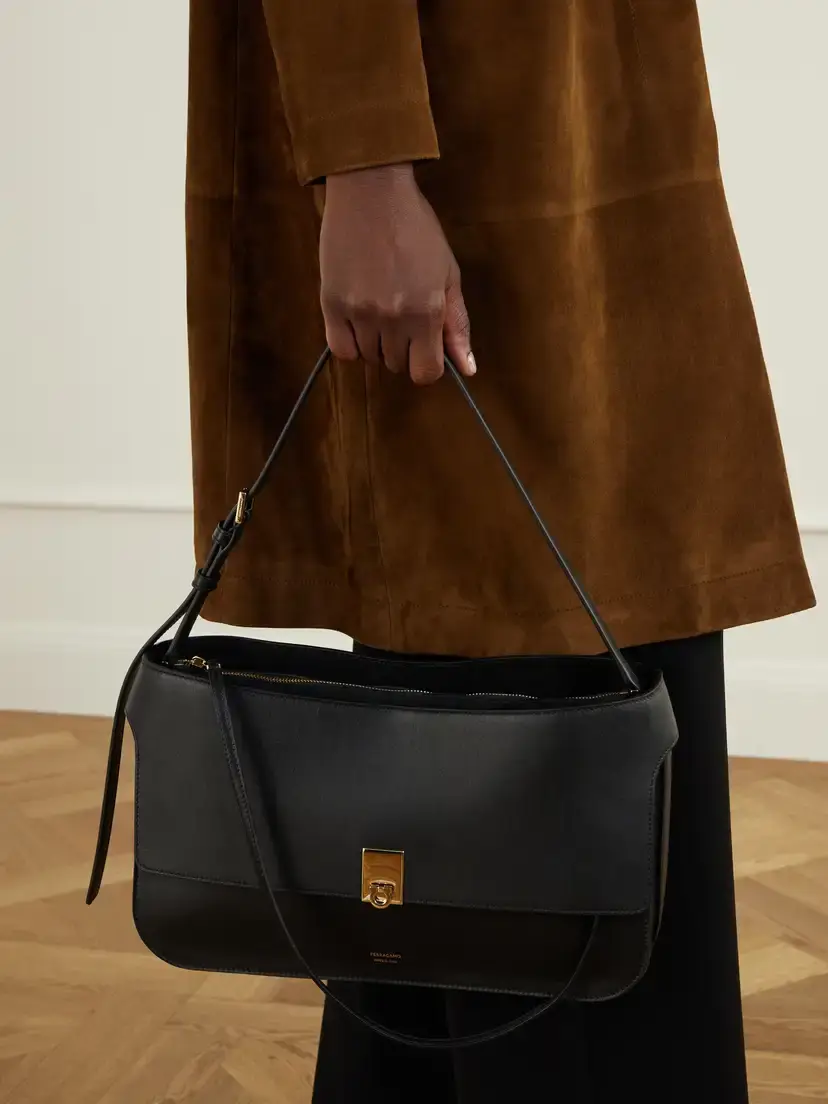 Ferragamo Cara Leather Shoulder Bag | Thumbnail 5