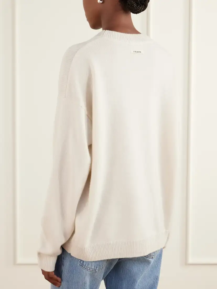 Frame + Sotheby's Logo-embroidered Cashmere Sweater | Thumbnail 4 Frame + Sotheby's Logo-embroidered Cashmere Sweater | Thumbnail 4