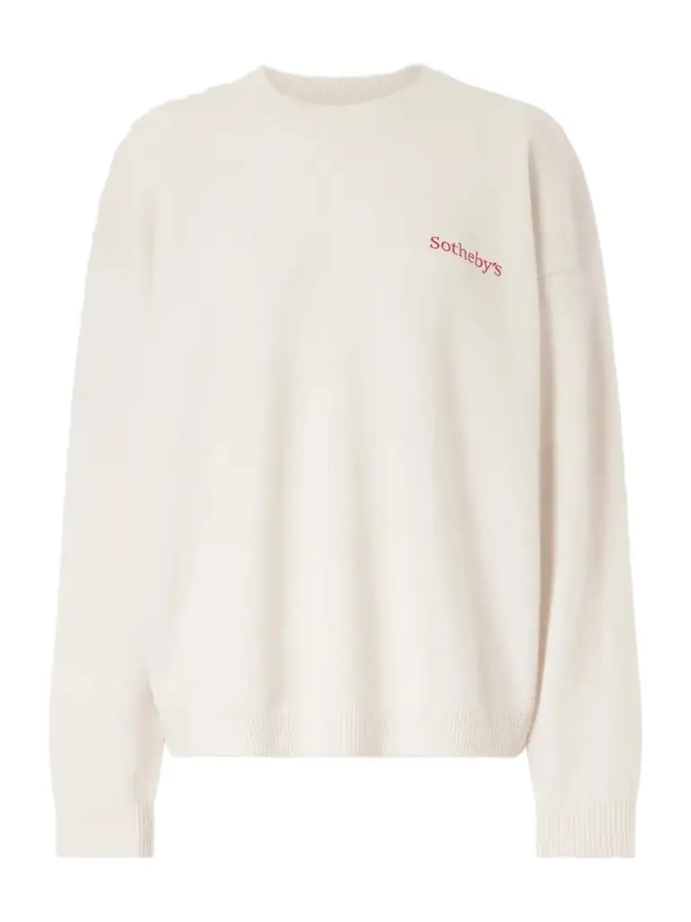 Frame + Sotheby's Logo-embroidered Cashmere Sweater | Image 1 Frame + Sotheby's Logo-embroidered Cashmere Sweater | Image 1