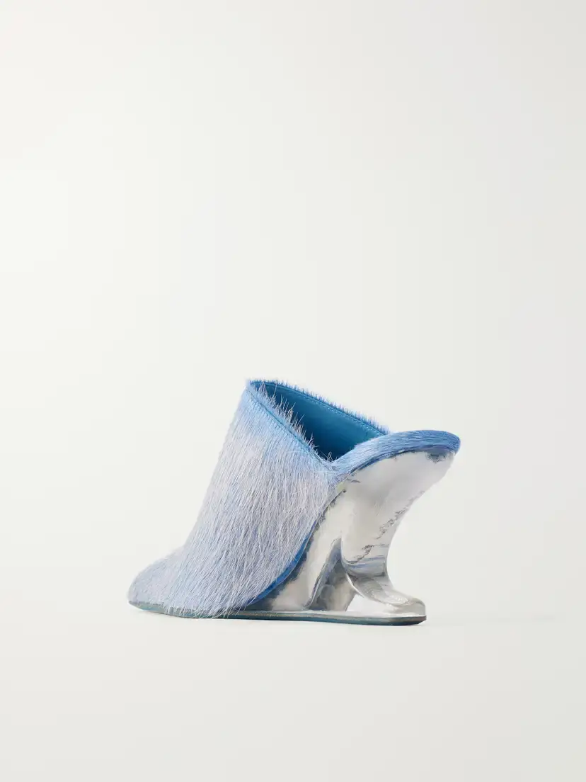 Rick Owens Cantilever Calf Hair Pumps | Thumbnail 3