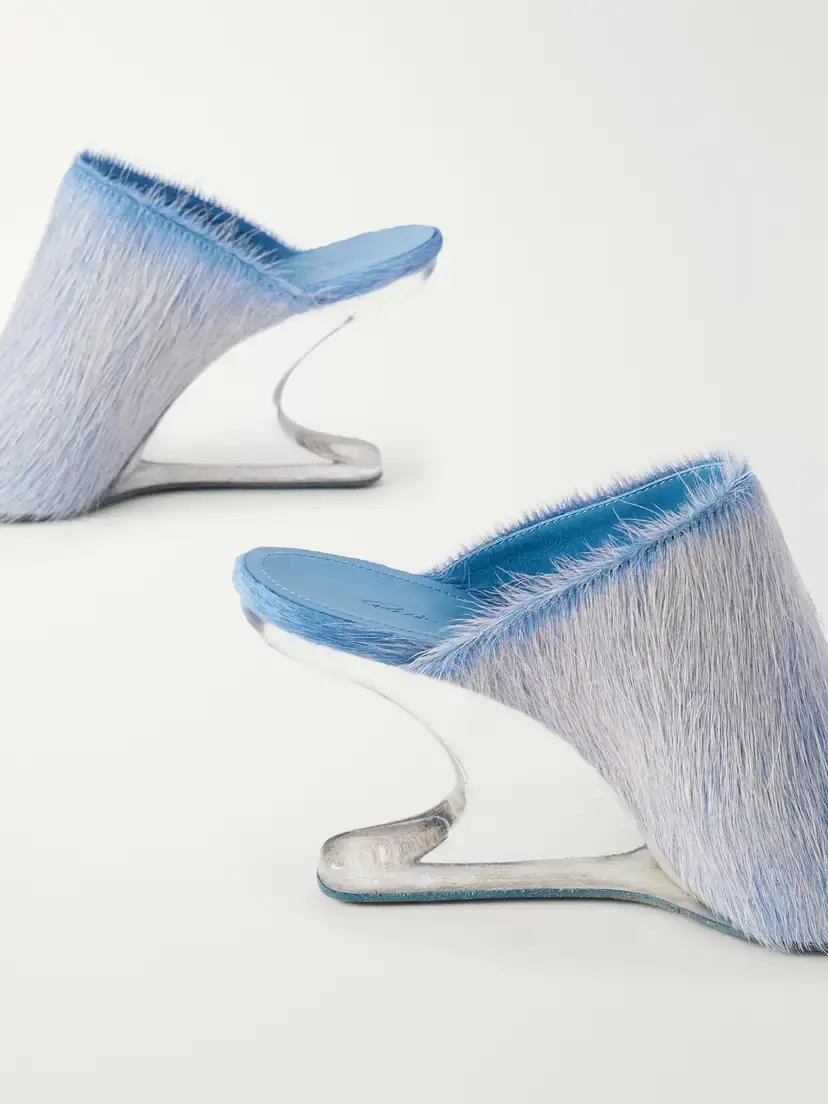 Rick Owens Cantilever Calf Hair Pumps | Thumbnail 5