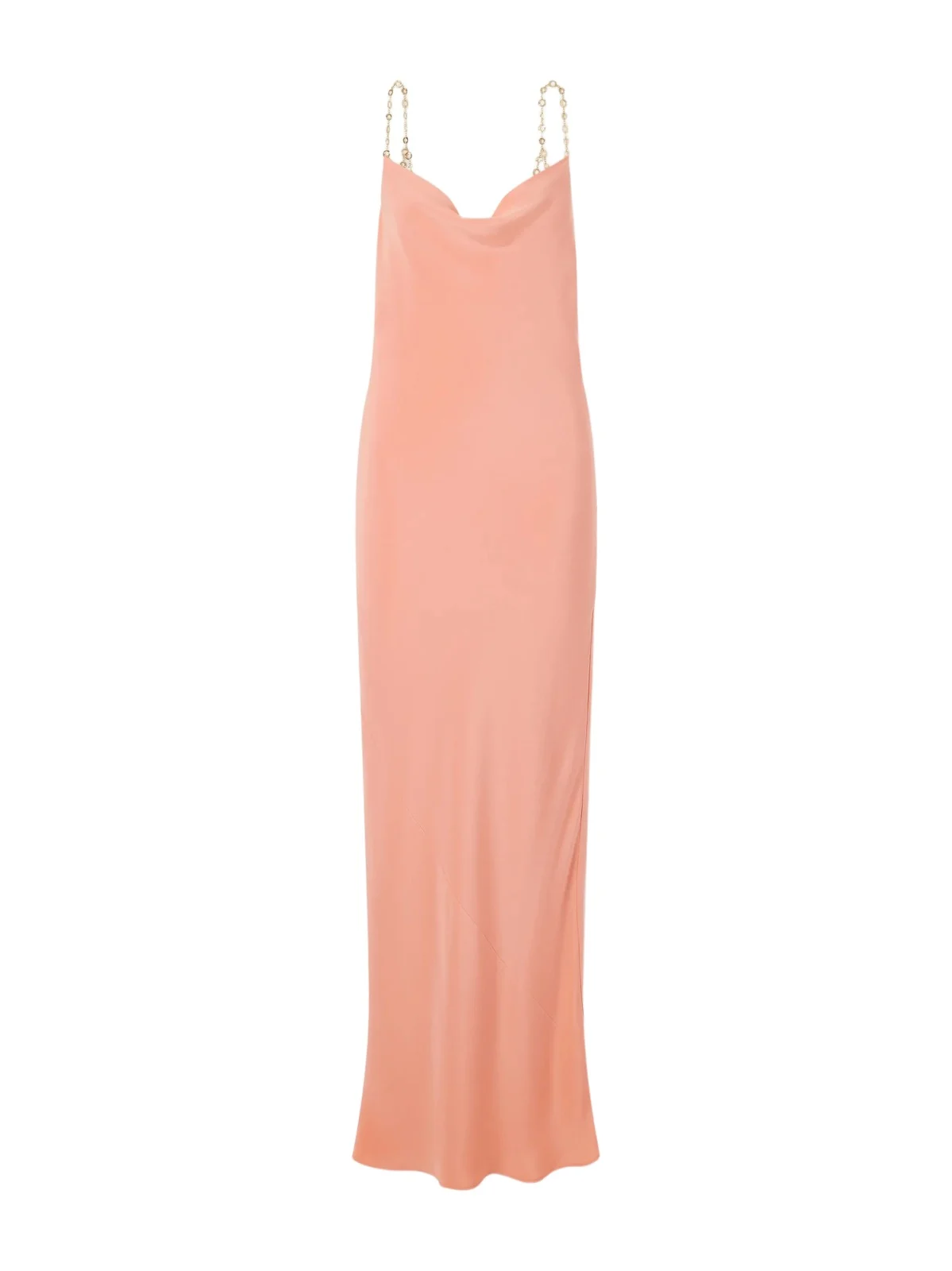 Macelyn Chain-embellished Silk-satin Maxi Dress Macelyn Chain-embellished Silk-satin Maxi Dress