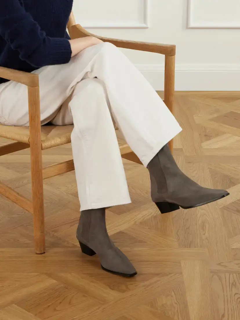 aeyde Agata 40 Suede Ankle Boots | Thumbnail 2 aeyde Agata 40 Suede Ankle Boots | Thumbnail 2