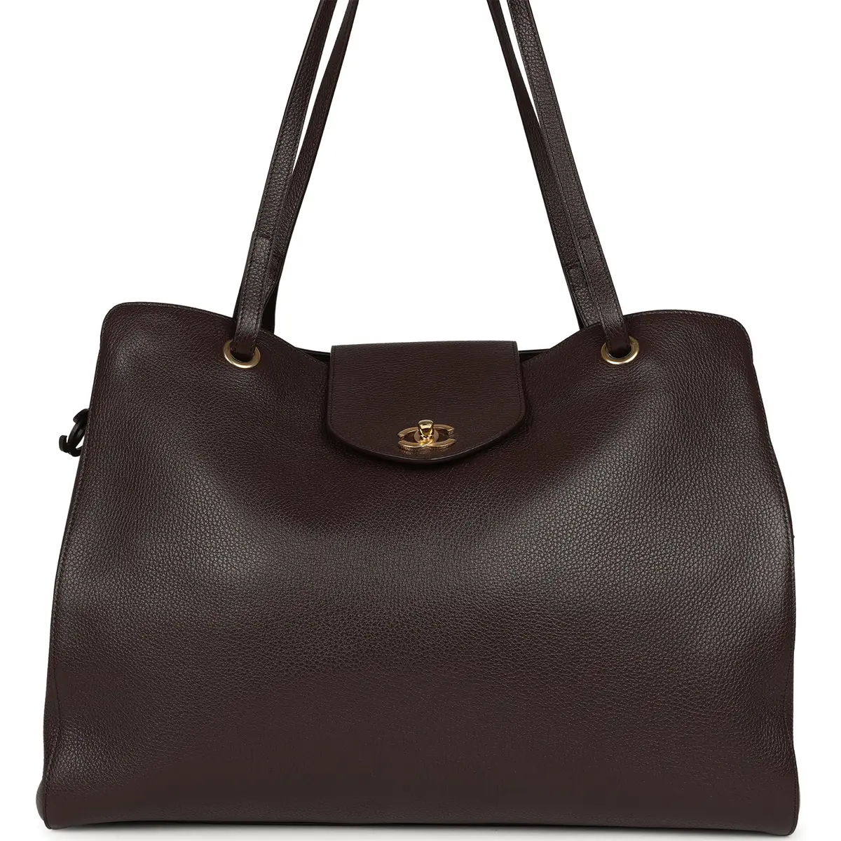 Chanel Chanel XXL "It Girl" Shopping Tote Brown Grained Calfskin Gold Hardware | Image 1 Chanel Chanel XXL "It Girl" Shopping Tote Brown Grained Calfskin Gold Hardware | Image 1