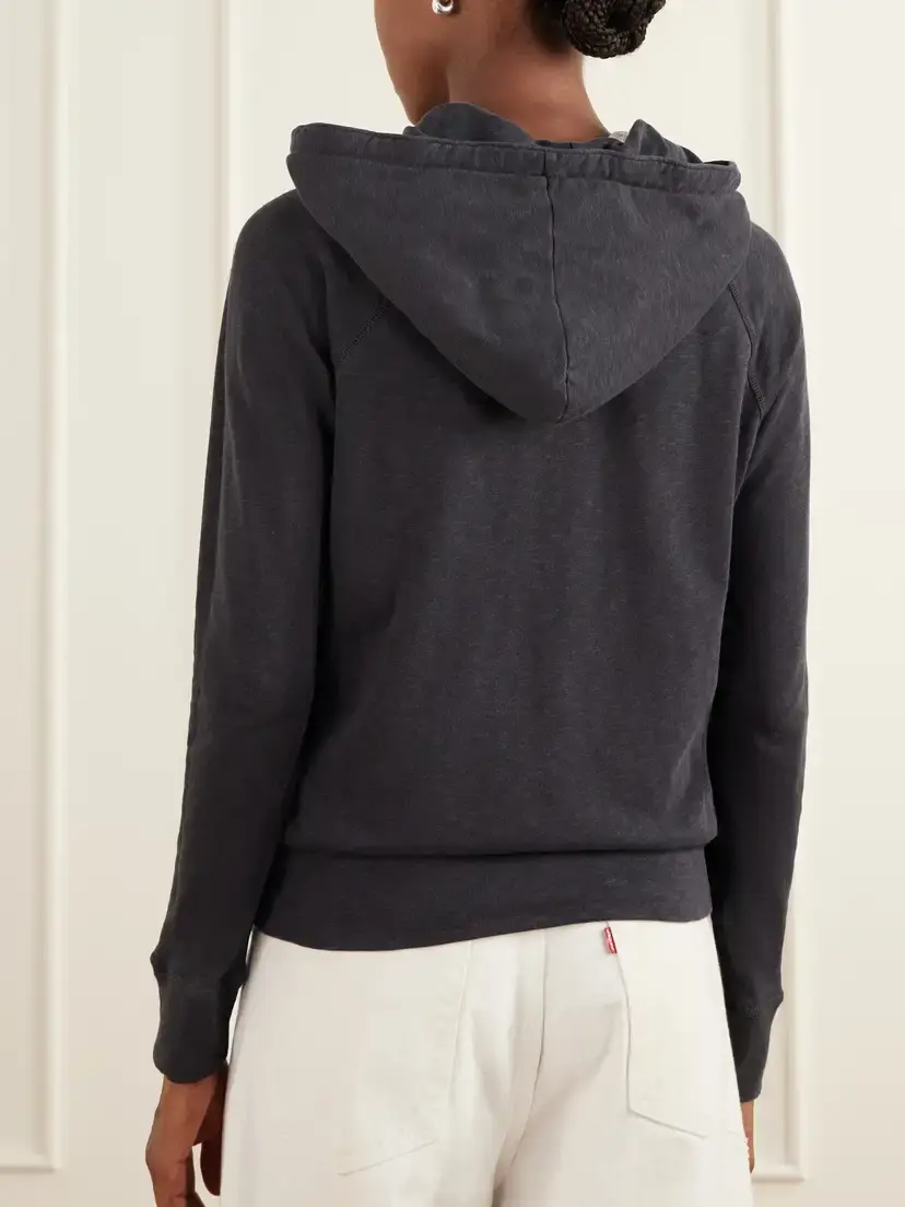 James Perse French Cotton-terry Hoodie | Thumbnail 3 James Perse French Cotton-terry Hoodie | Thumbnail 3