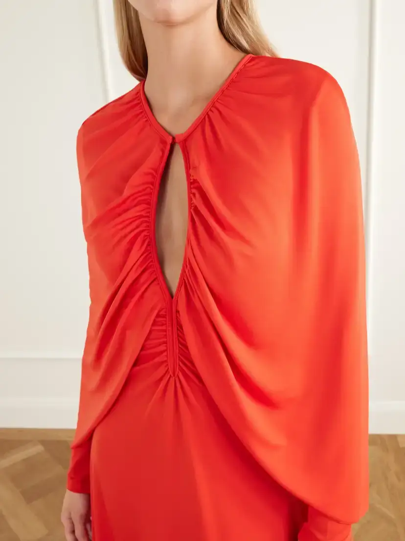Johanna Ortiz Silent Solistice Cape-effect Draped Stretch-jersey Maxi Dress | Thumbnail 4 Johanna Ortiz Silent Solistice Cape-effect Draped Stretch-jersey Maxi Dress | Thumbnail 4