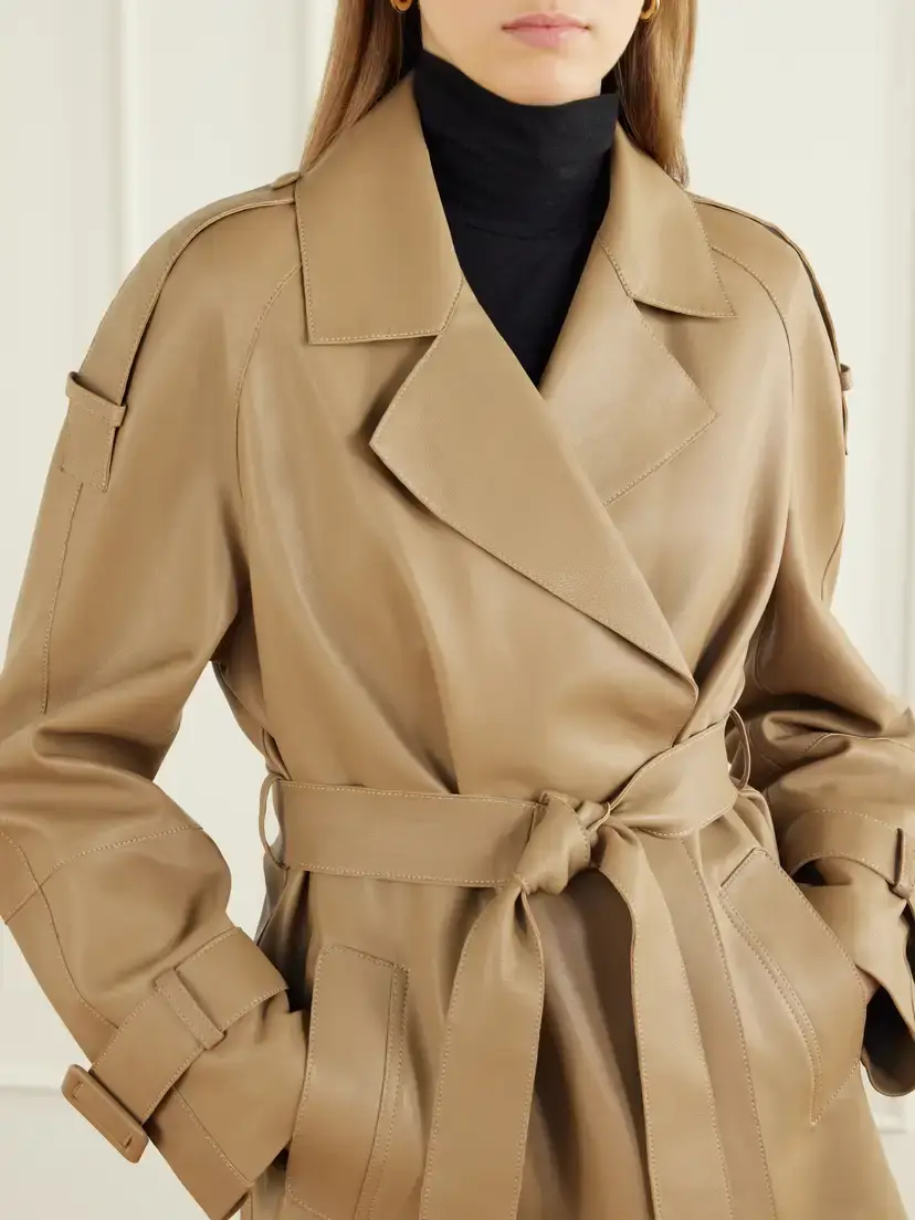 Nour Hammour Nera Leather Cropped Jacket | Thumbnail 4 Nour Hammour Nera Leather Cropped Jacket | Thumbnail 4