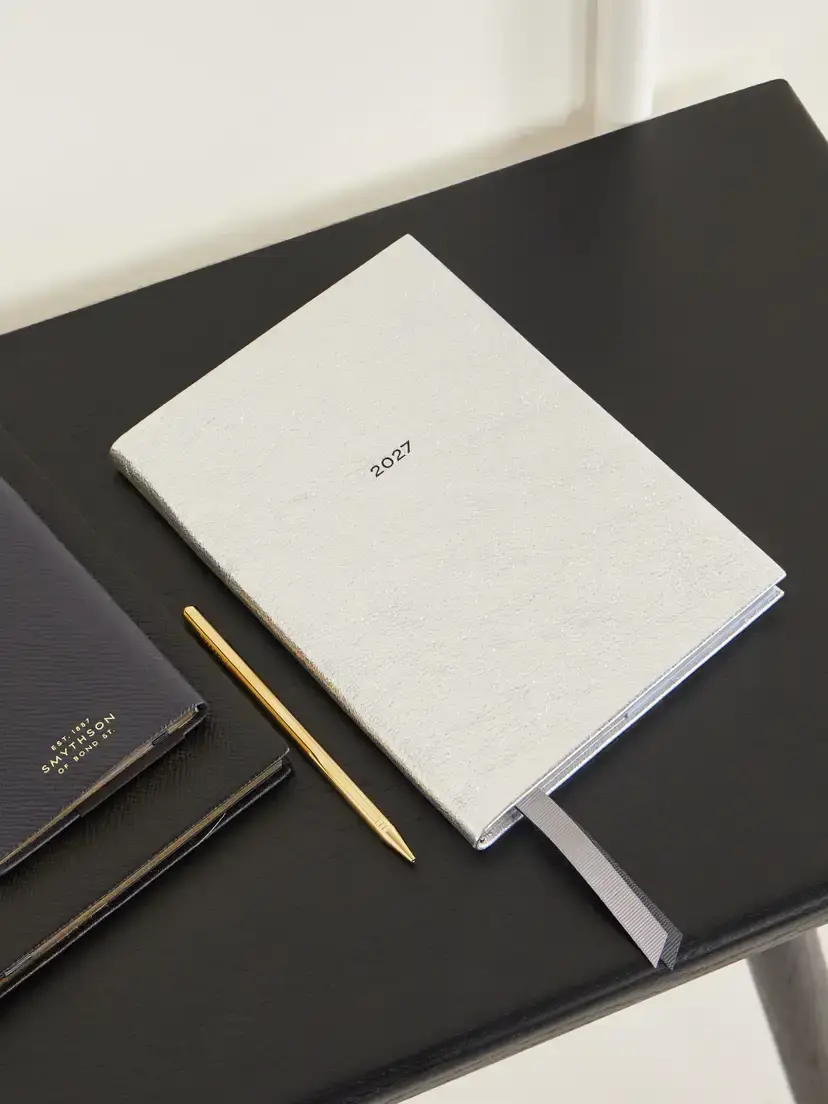Smythson Soho 2027 Metallic Leather Diary | Thumbnail 2 Smythson Soho 2027 Metallic Leather Diary | Thumbnail 2