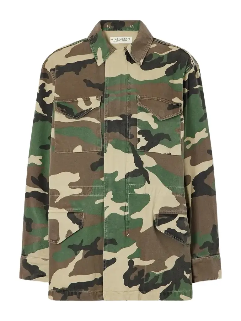 Nili Lotan Sacha Camouflage-print Cotton-drill Jacket | Image 1 Nili Lotan Sacha Camouflage-print Cotton-drill Jacket | Image 1