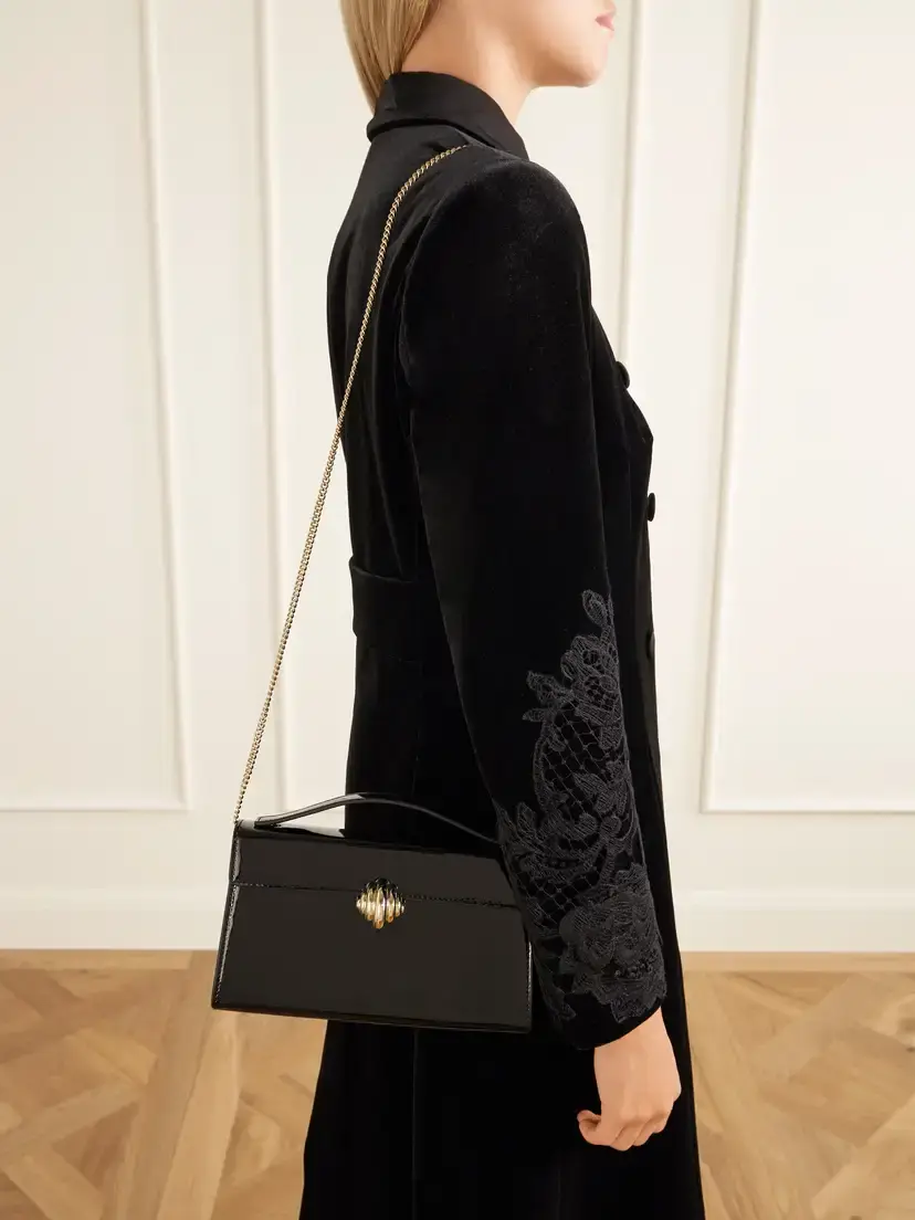 Aquazzura Alex Patent-leather Clutch | Thumbnail 2