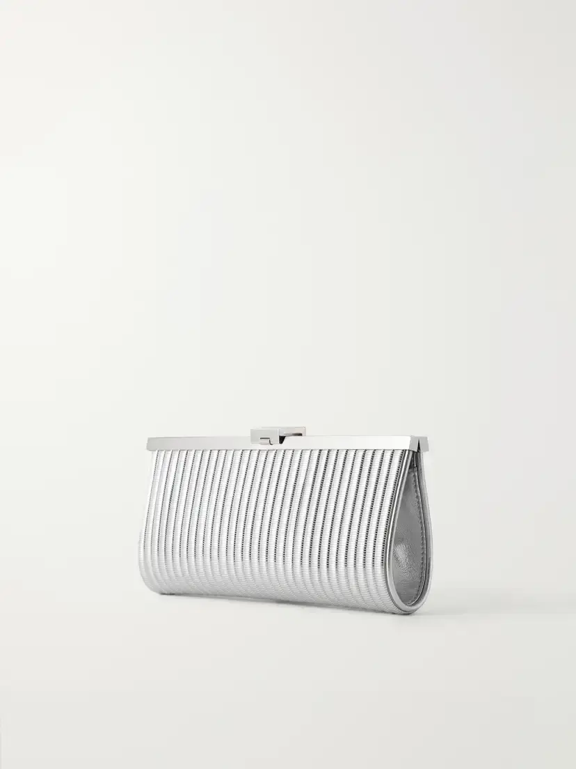 Aquazzura Heatwave Metallic Leather Clutch | Thumbnail 4 Aquazzura Heatwave Metallic Leather Clutch | Thumbnail 4