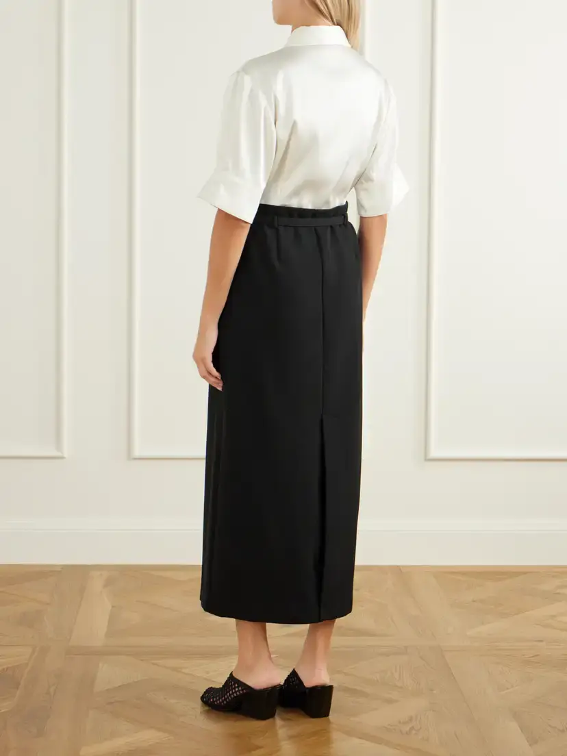 Simkhai Alvera Belted Twill Midi Dress | Thumbnail 3 Simkhai Alvera Belted Twill Midi Dress | Thumbnail 3