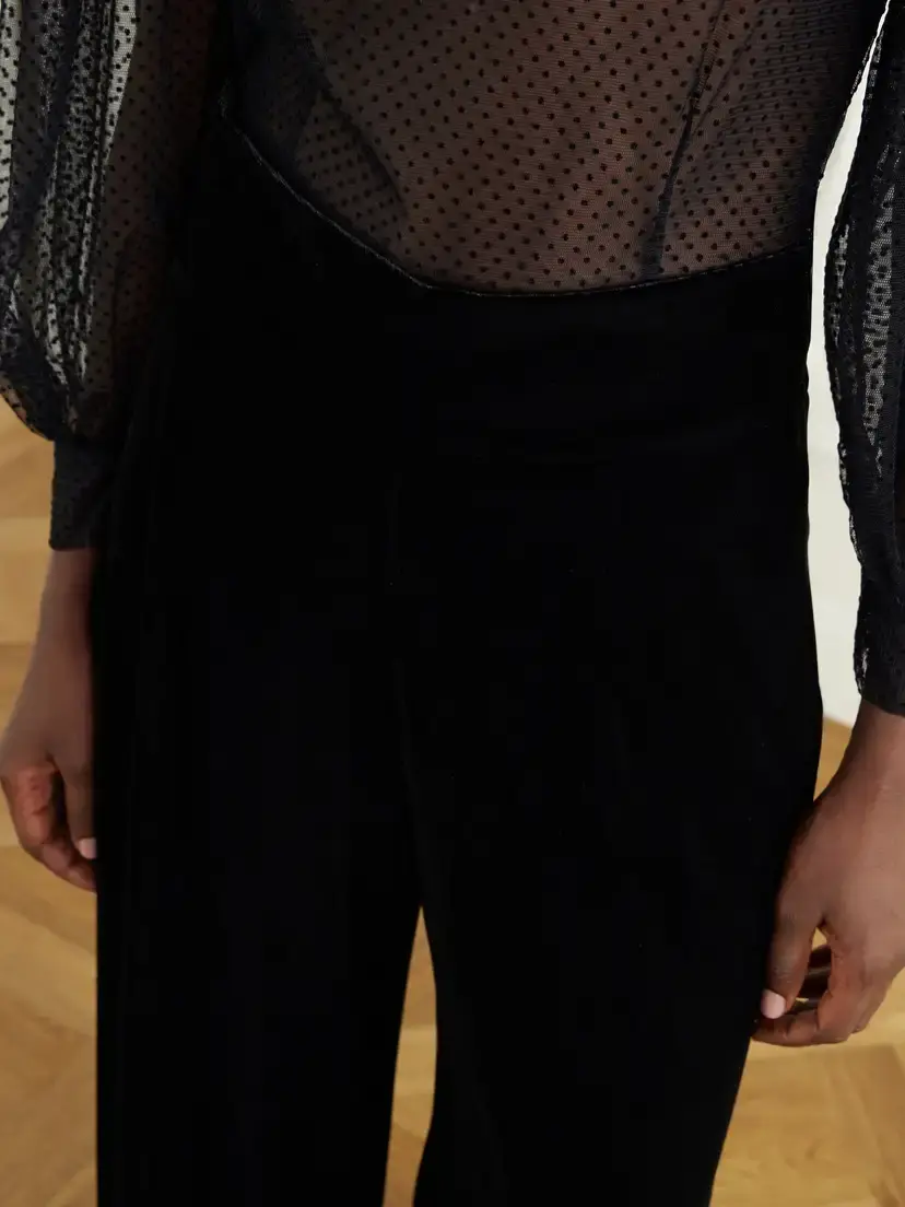 Loretta Caponi Egnazia High-waist Wide-leg Satin Pants | Thumbnail 4