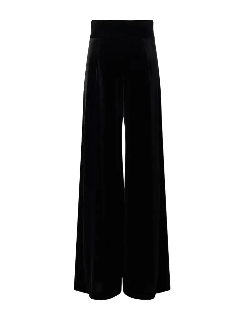Loretta Caponi Egnazia High-waist Wide-leg Satin Pants