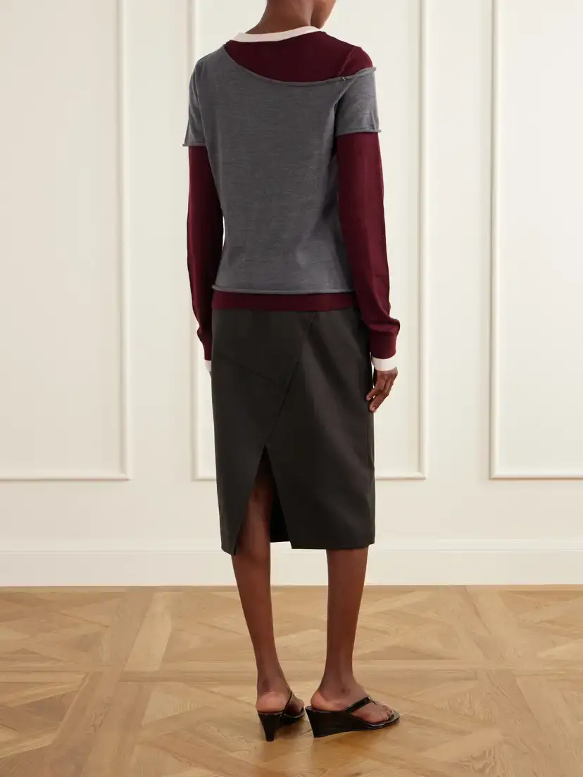 Staud Sera Layered Wool-blend Sweater | Thumbnail 3 Staud Sera Layered Wool-blend Sweater | Thumbnail 3