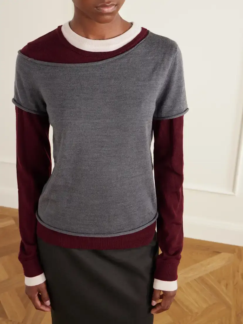 Staud Sera Layered Wool-blend Sweater | Thumbnail 4 Staud Sera Layered Wool-blend Sweater | Thumbnail 4