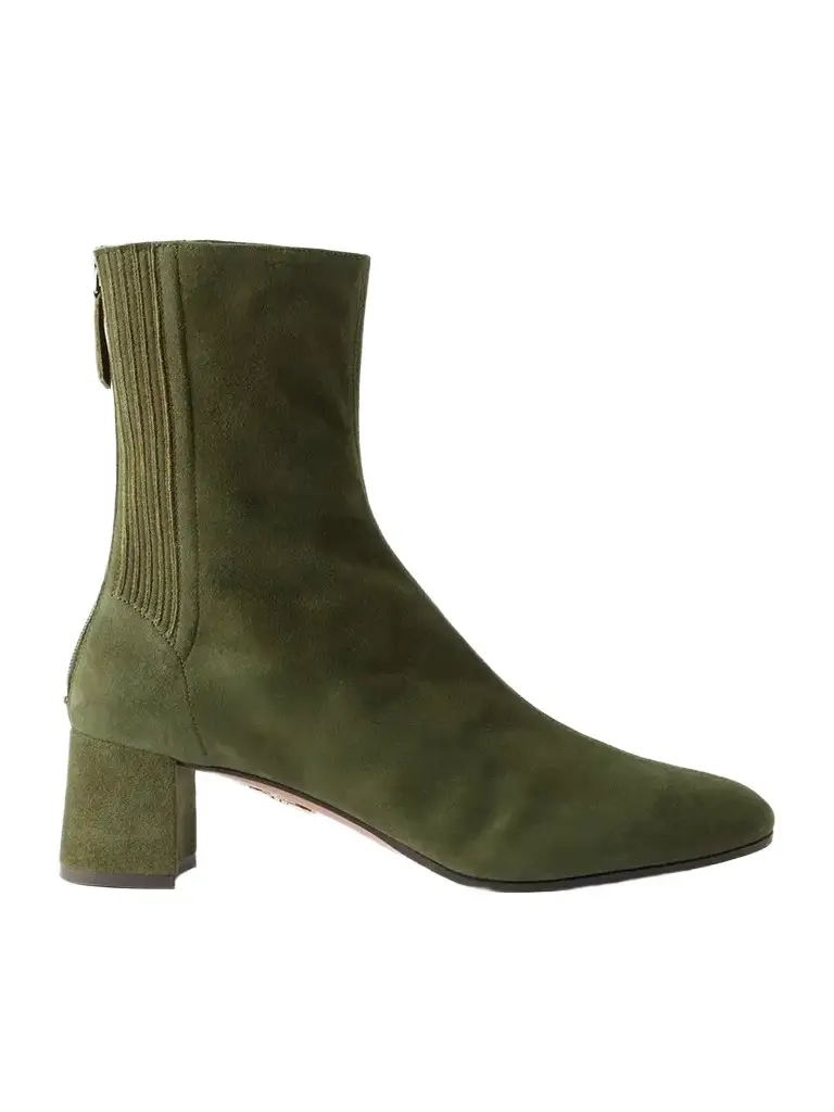Aquazzura Saint Honoré 50 Suede Boots | Image 1 Aquazzura Saint Honoré 50 Suede Boots | Image 1