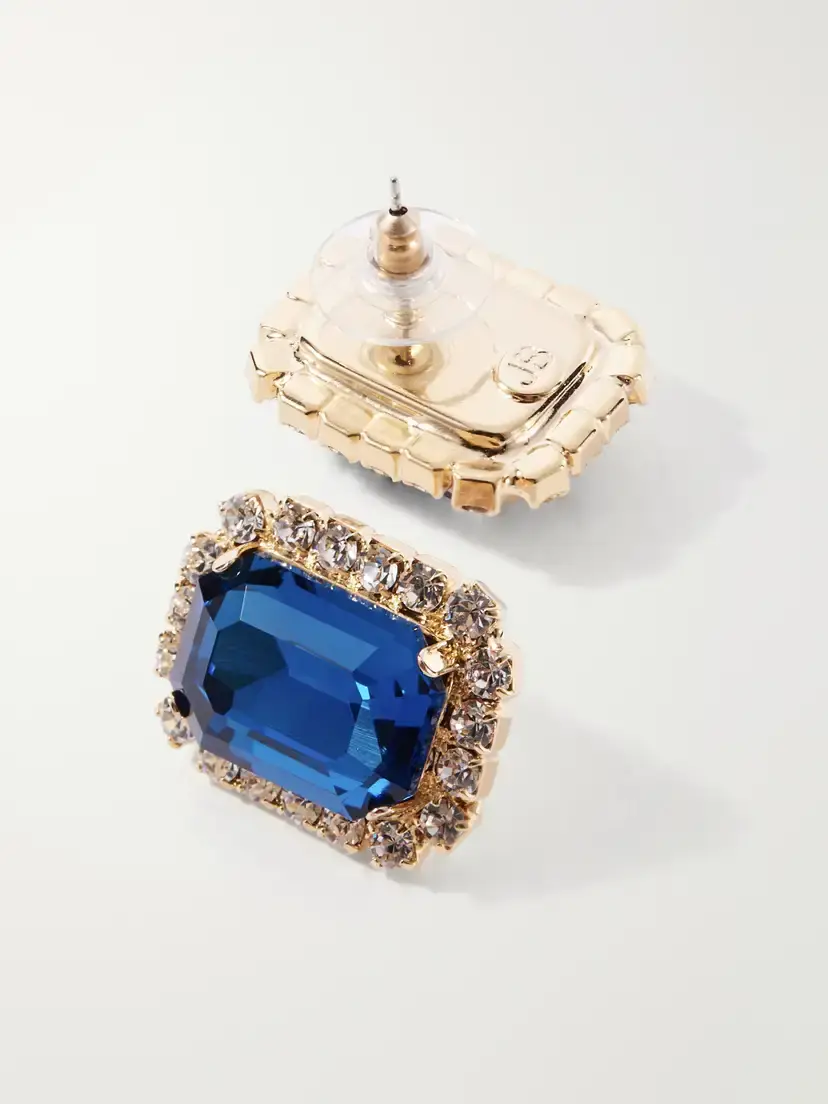 Jennifer Behr Diana Gold-plated Crystal Earrings | Thumbnail 3 Jennifer Behr Diana Gold-plated Crystal Earrings | Thumbnail 3