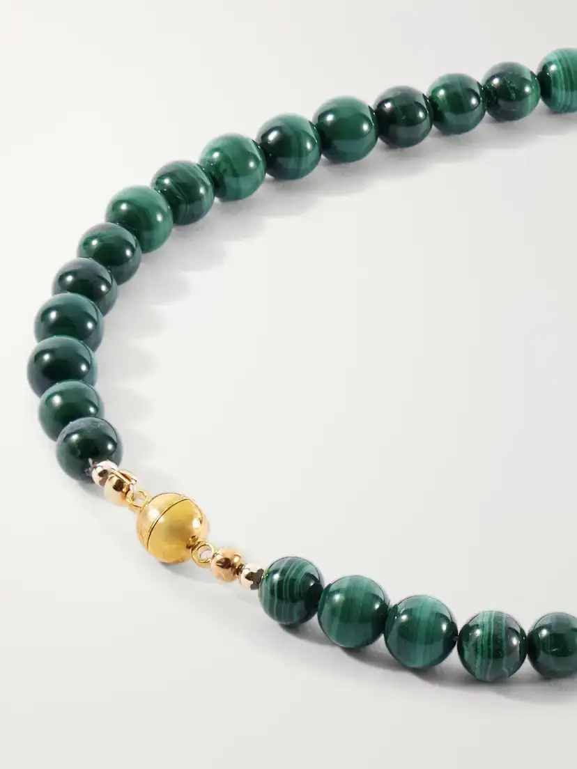 Jennifer Behr Sidonie Gold-tone Malachite And Crystal Necklace - Green | Thumbnail 3 Jennifer Behr Sidonie Gold-tone Malachite And Crystal Necklace - Green | Thumbnail 3
