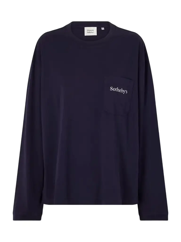 Frame + Sotheby's Logo-embroidered Cotton-jersey Sweatshirt | Image 1 Frame + Sotheby's Logo-embroidered Cotton-jersey Sweatshirt | Image 1