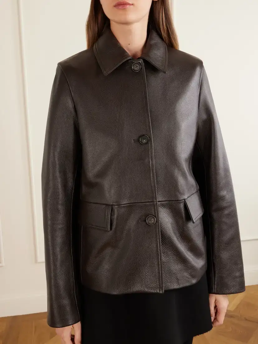 TOTEME Leather Jacket | Thumbnail 3 TOTEME Leather Jacket | Thumbnail 3