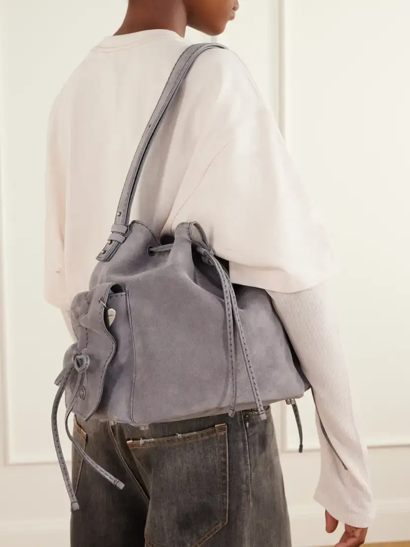 Acne Studios Suede Shoulder Bag | Thumbnail 2 Acne Studios Suede Shoulder Bag | Thumbnail 2