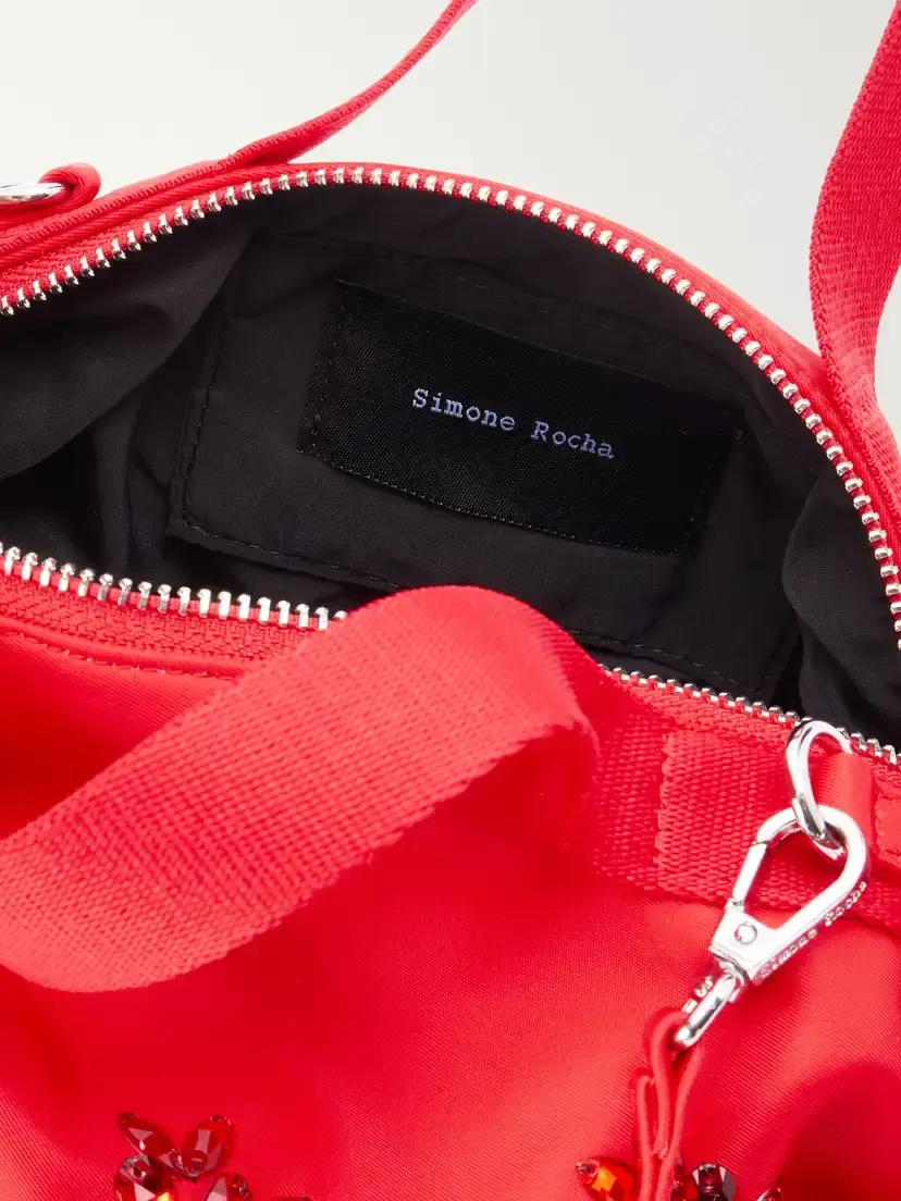 Simone Rocha Double Ribbon Rosette Crystal-embellished Satin Shoulder Bag | Thumbnail 5 Simone Rocha Double Ribbon Rosette Crystal-embellished Satin Shoulder Bag | Thumbnail 5