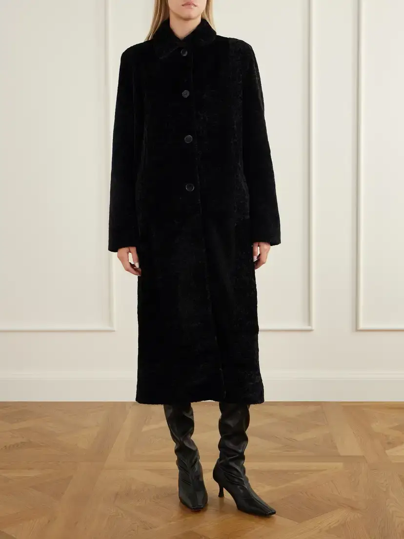 Nour Hammour Paloma Shearling Coat | Thumbnail 3 Nour Hammour Paloma Shearling Coat | Thumbnail 3
