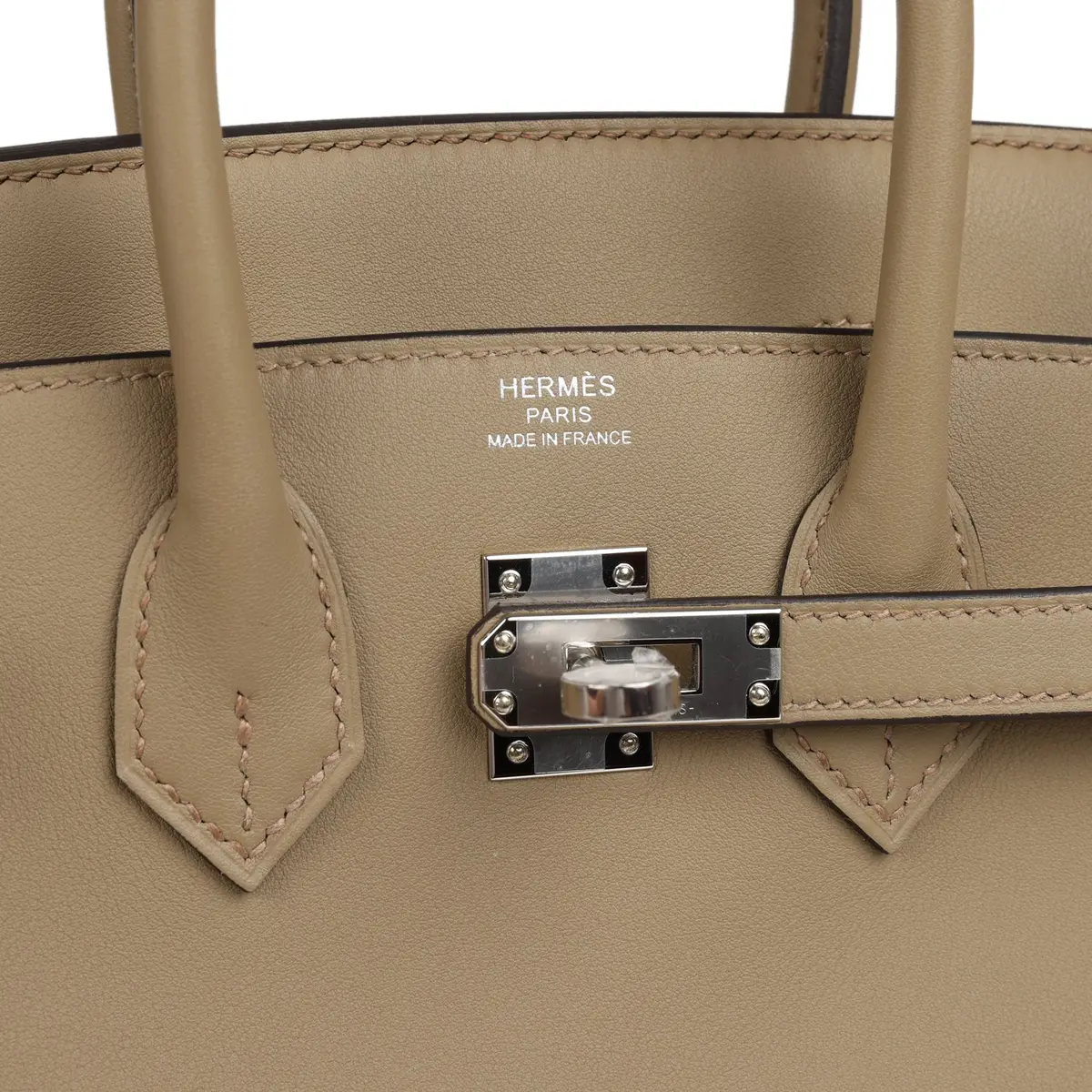 HERMÈS Hermes Birkin 25 Eclat Beige Marfa, Gris Pale Swift Palladium Hardware | Thumbnail 7