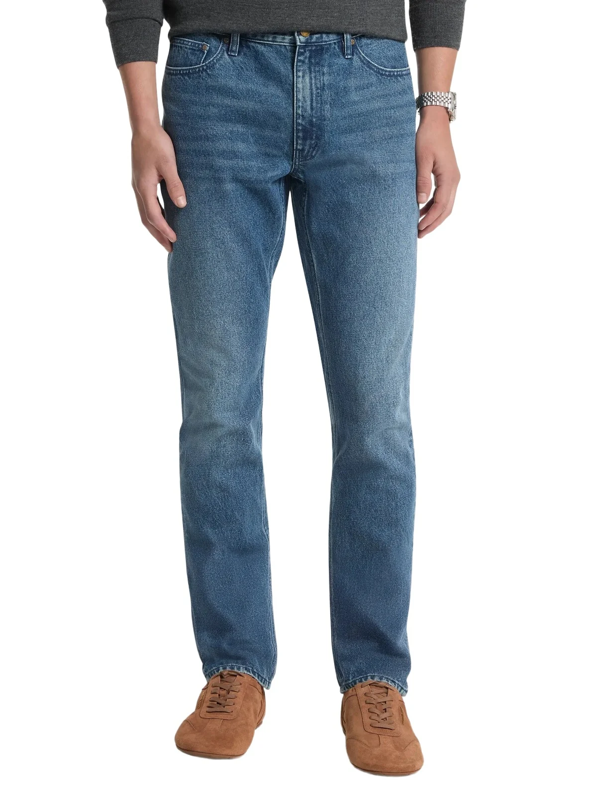 Michael Kors Collection Parker Slim-Fit Denim Jeans in Blue