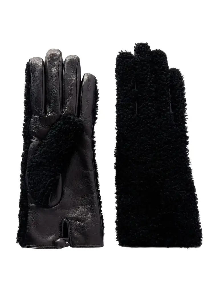 Eglantina Gloves in Black Shearling Eglantina Gloves in Black Shearling