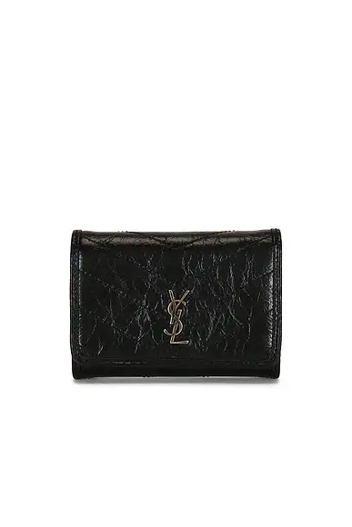Saint Laurent Slim Tri-fold Wallet | Image 1 Saint Laurent Slim Tri-fold Wallet | Image 1
