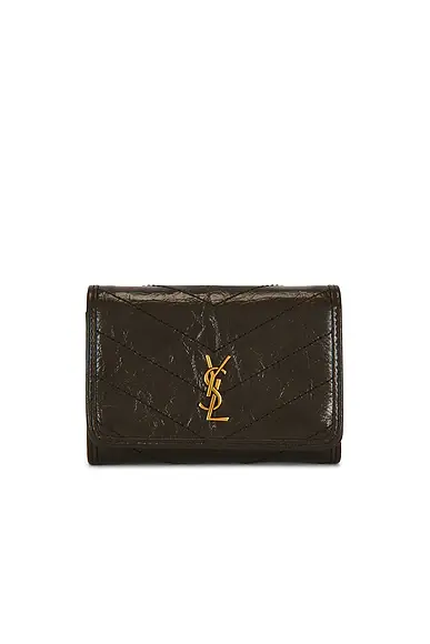 Saint Laurent Slim Tri-fold Wallet | Image 1 Saint Laurent Slim Tri-fold Wallet | Image 1