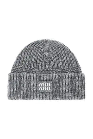 Miu Miu Cashmere Wool Beanie | Image 1 Miu Miu Cashmere Wool Beanie | Image 1